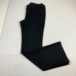 LOFT Womens Marisa Dress Pants Black Boot Cut Mid Rise Pockets Trousers Size 6